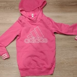 Adidas Kids Bright Pink Hoodie